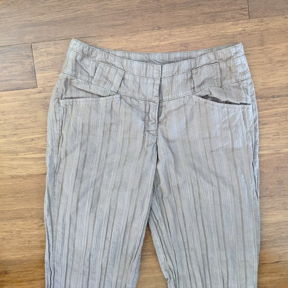 Anthropologie Elevenses Brown Cotton Pants - Picture 2 of 7